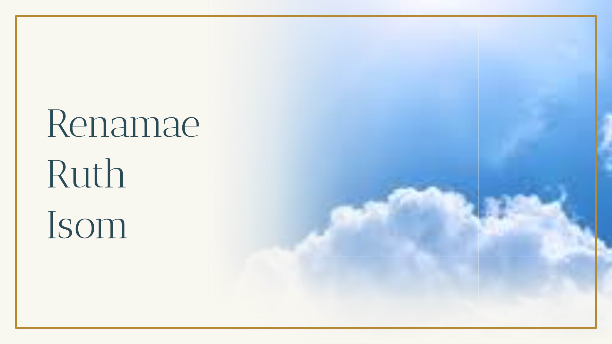 Renamae Isom Memorial - HonoringThem