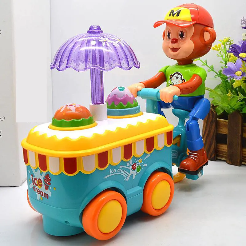 Kids Ice Cream Car Toy With Light Music - Baby Toys