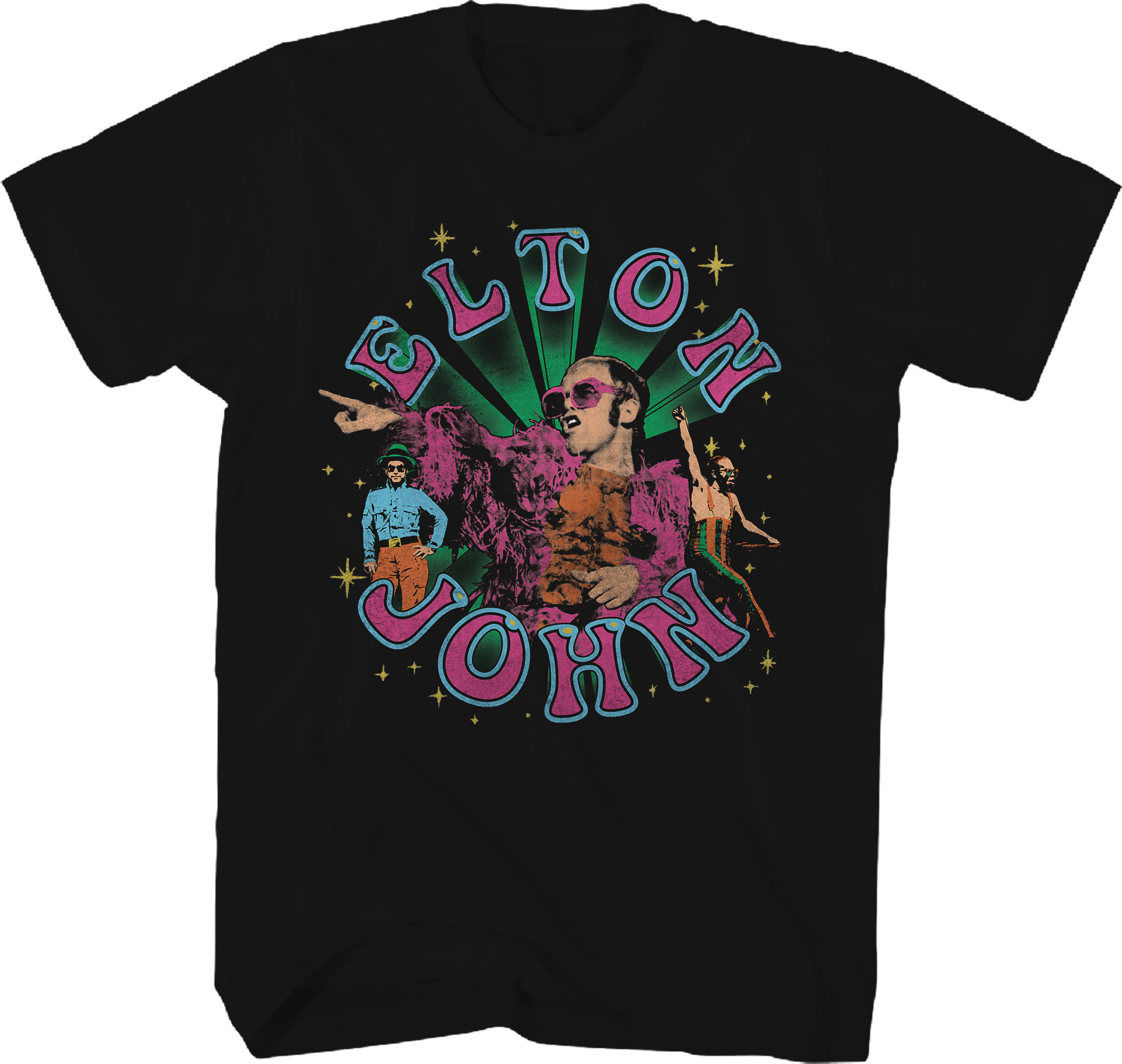 Vintage Collage Elton John T-Shirt