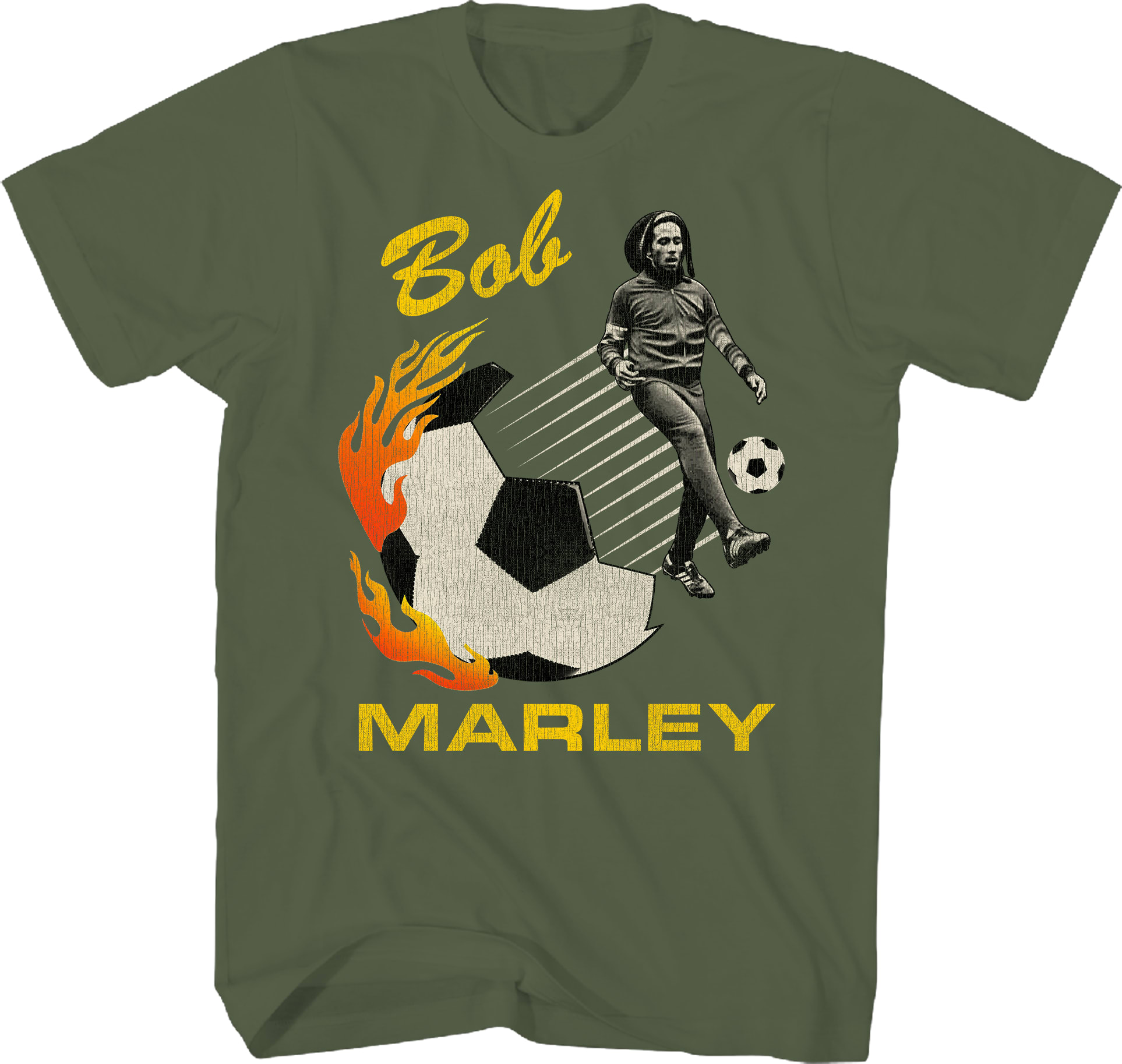 Soccer Photo Bob Marley T-Shirt