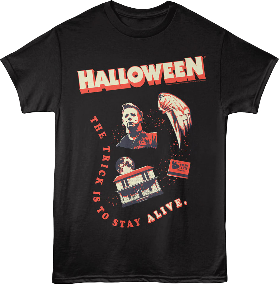 Vintage Stay Alive Collage Halloween T-Shirt