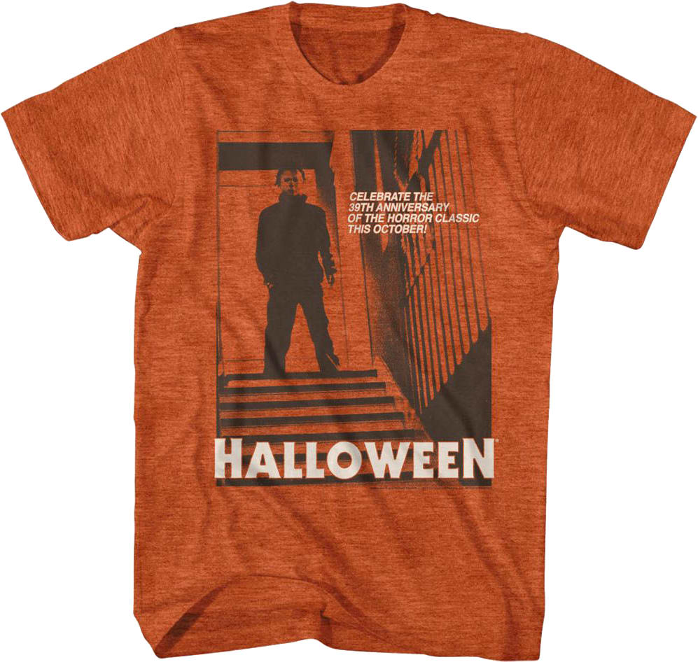 Vintage Michael Myers Staircase Halloween T-Shirt