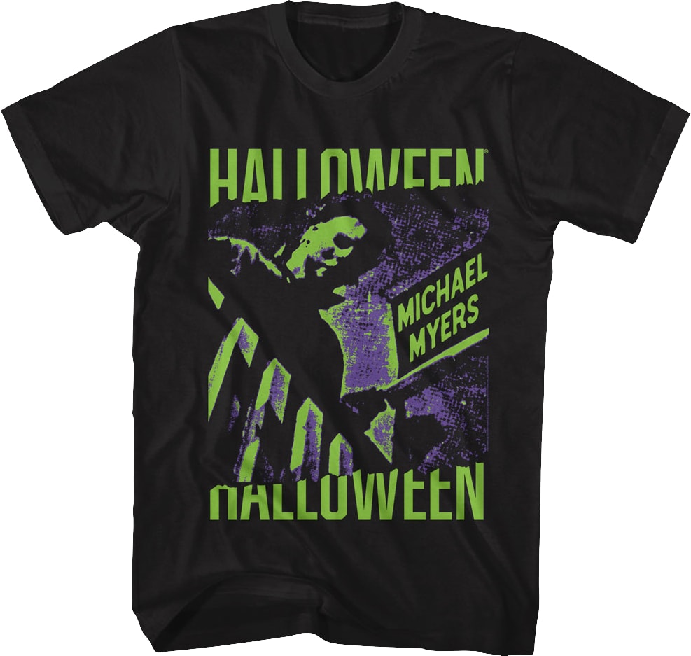Michael Myers Neon Boogeyman Halloween T-Shirt