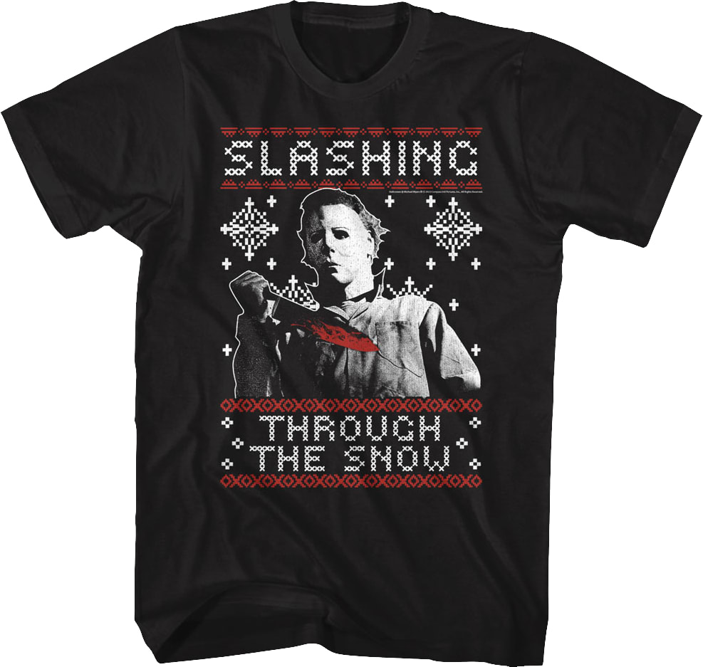 Slashing Through The Snow Halloween T-Shirt