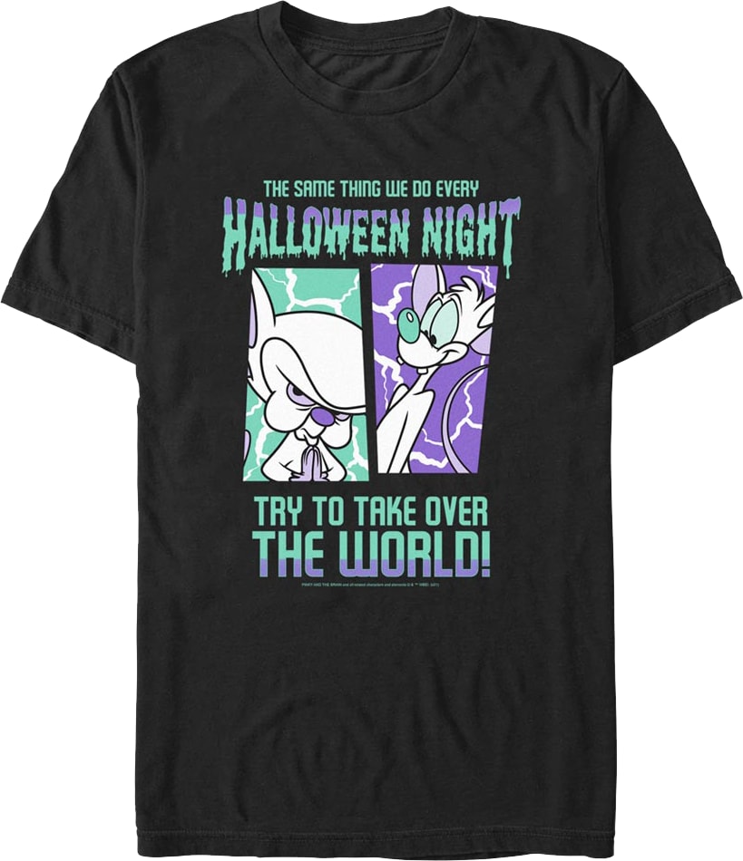 Halloween Night Pinky and the Brain T-Shirt