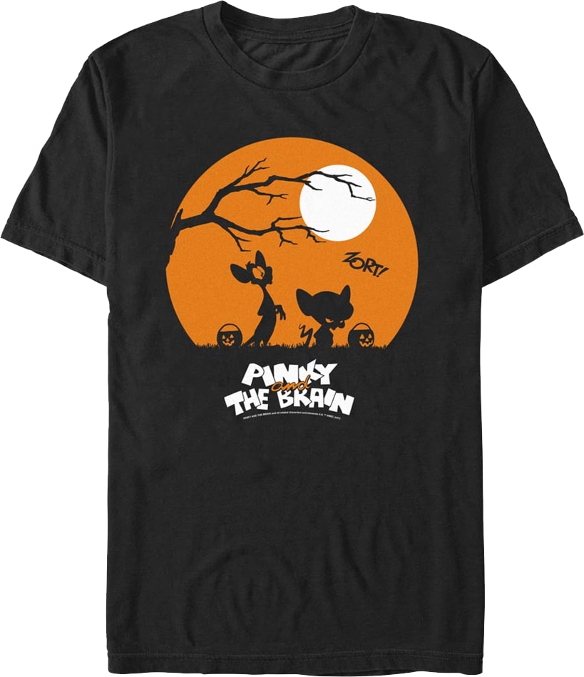 Halloween Silhouettes Pinky and the Brain T-Shirt