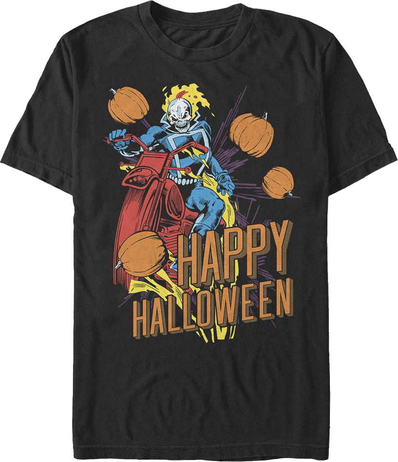 Ghost Rider Happy Halloween Marvel Comics T-Shirt