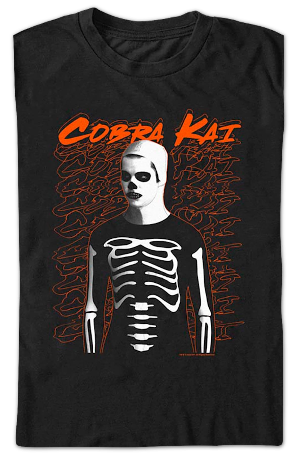 Skeleton Halloween Costume Cobra Kai T-Shirt