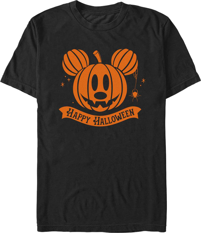 Mickey Mouse Halloween Jack-o'-Lantern Disney T-Shirt