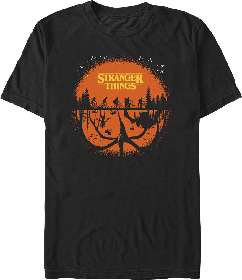 Halloween Silhouettes Stranger Things T-Shirt
