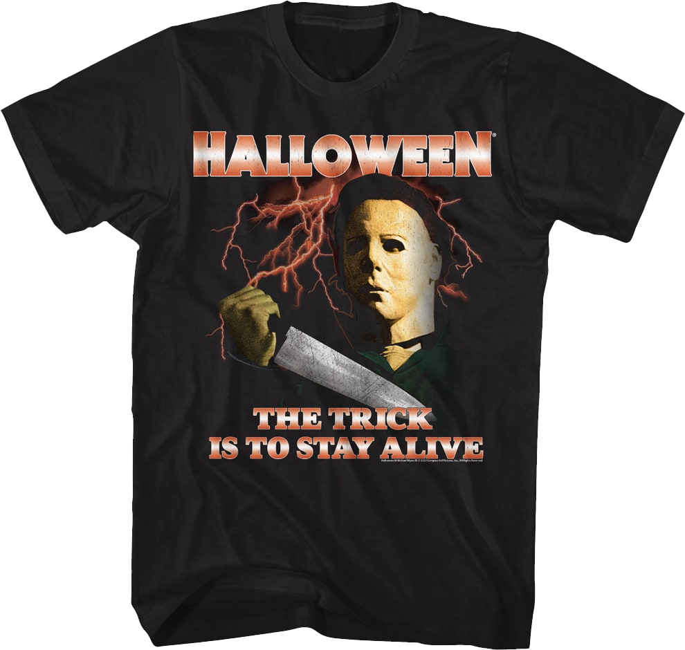 Michael Myers Lightning Bolts Halloween T-Shirt