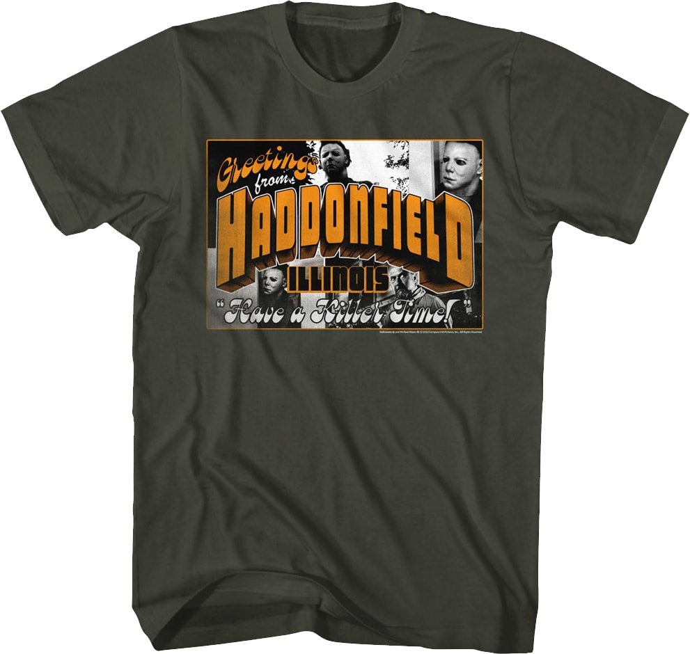 Haddonfield Postcard Halloween T-Shirt