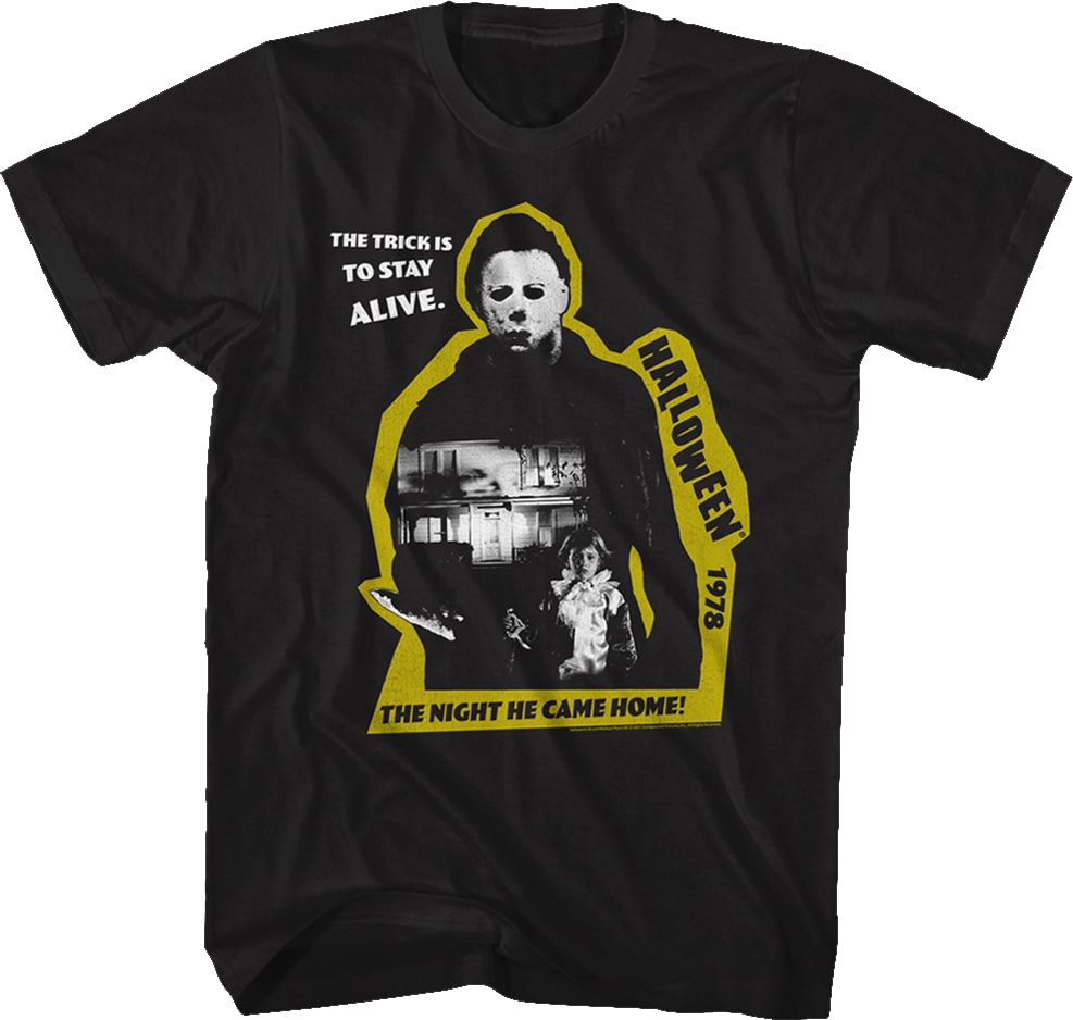 Michael Myers The Shape Cut Out Halloween T-Shirt
