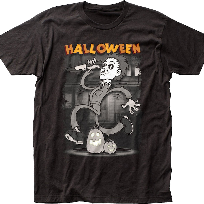 Animated Michael Myers Halloween T-Shirt