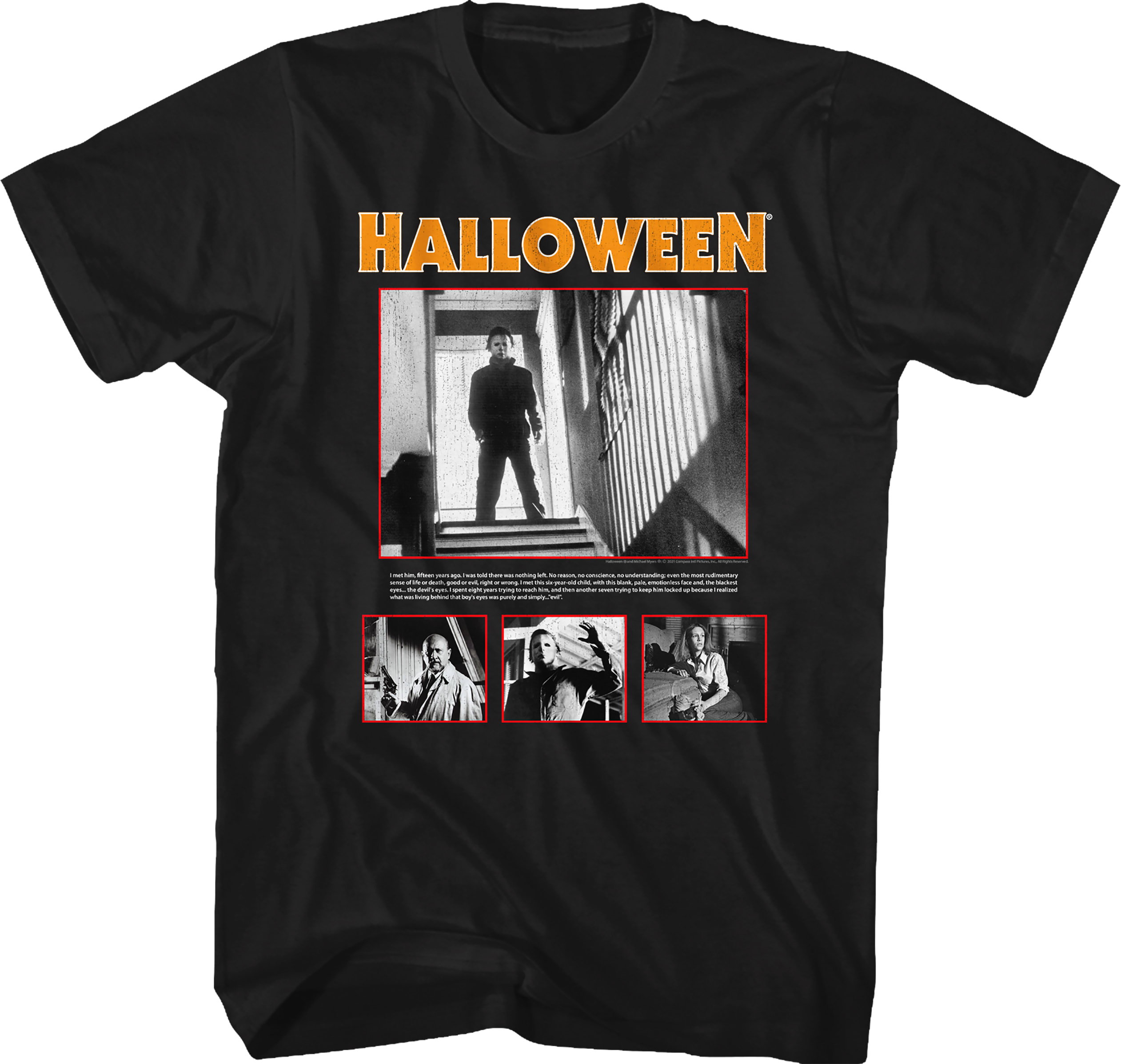 Evil Collage Halloween T-Shirt