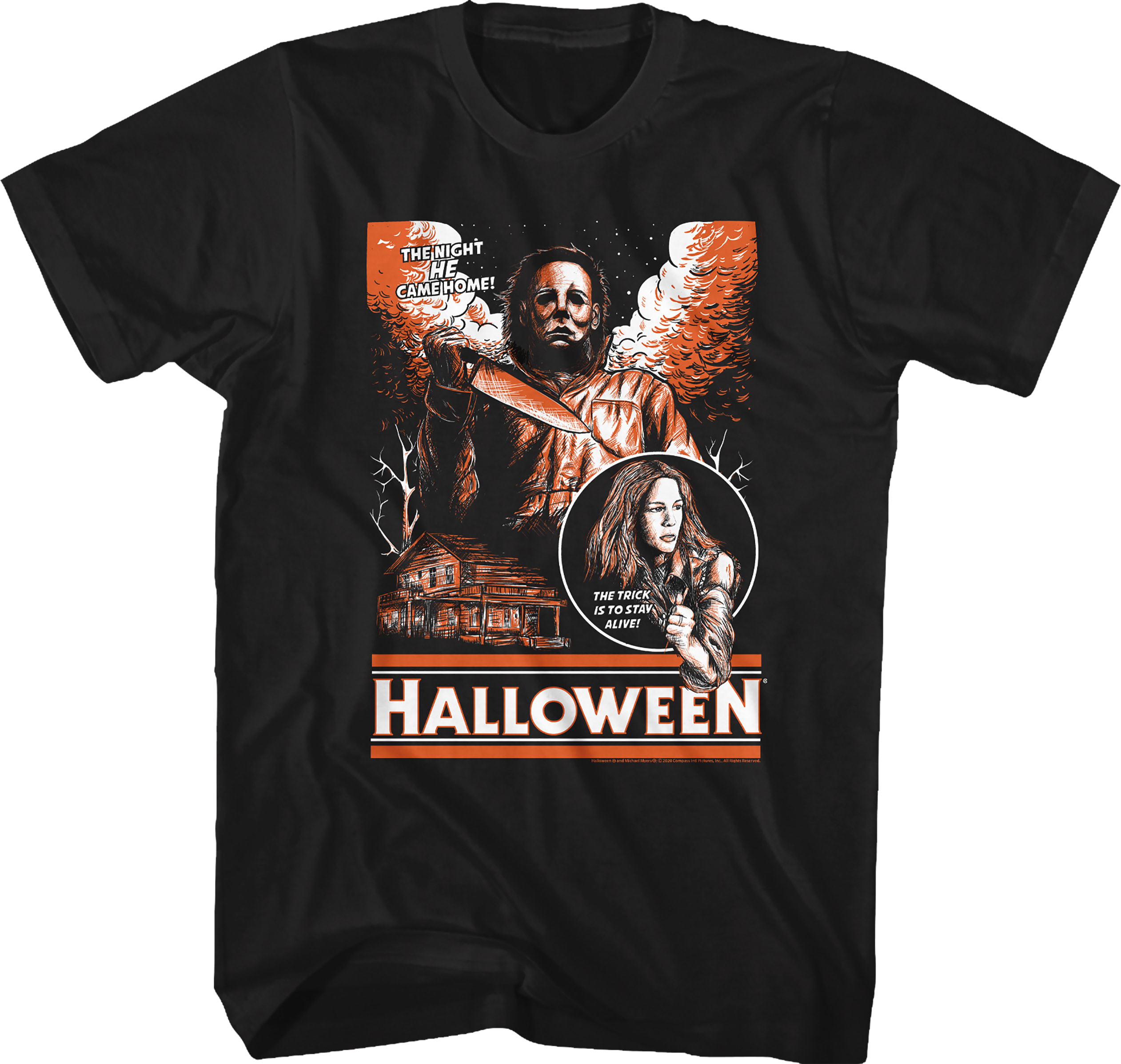 Michael Myers And Laurie Strode Halloween T-Shirt