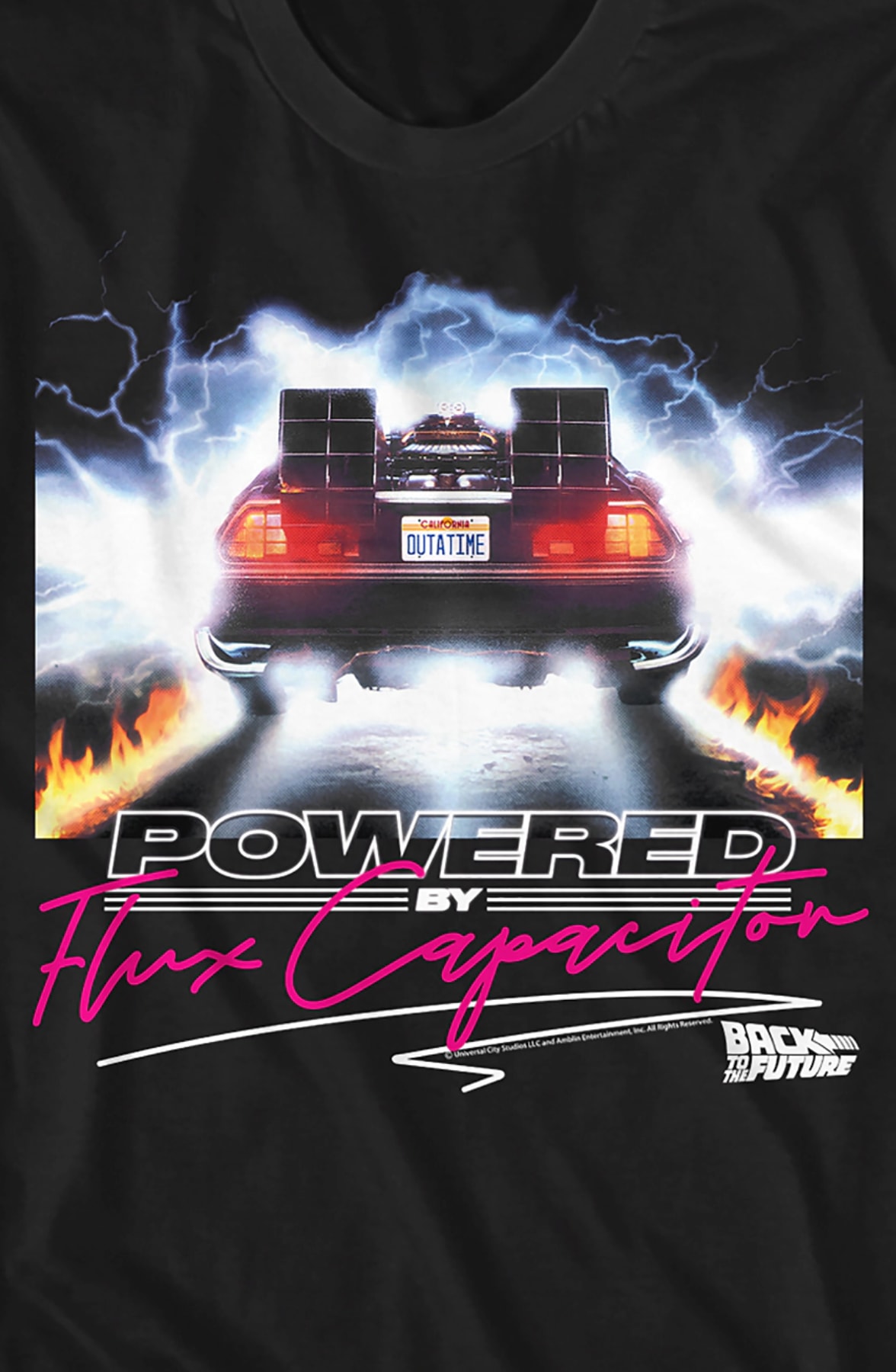 Powered By Flux Capacitor Back To The Future T-Shirt