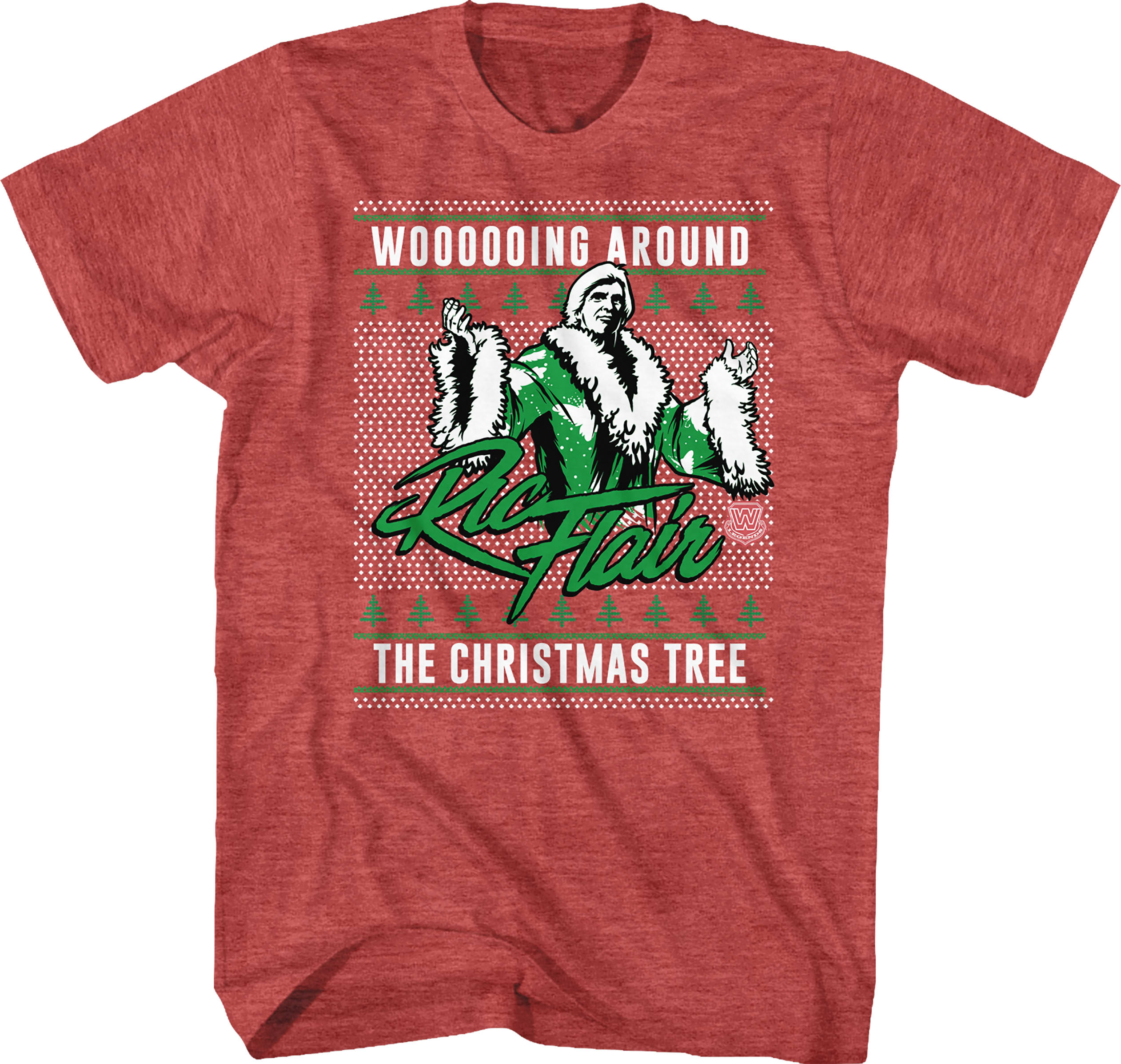 Ugly Faux Knit Ric Flair Christmas T-Shirt