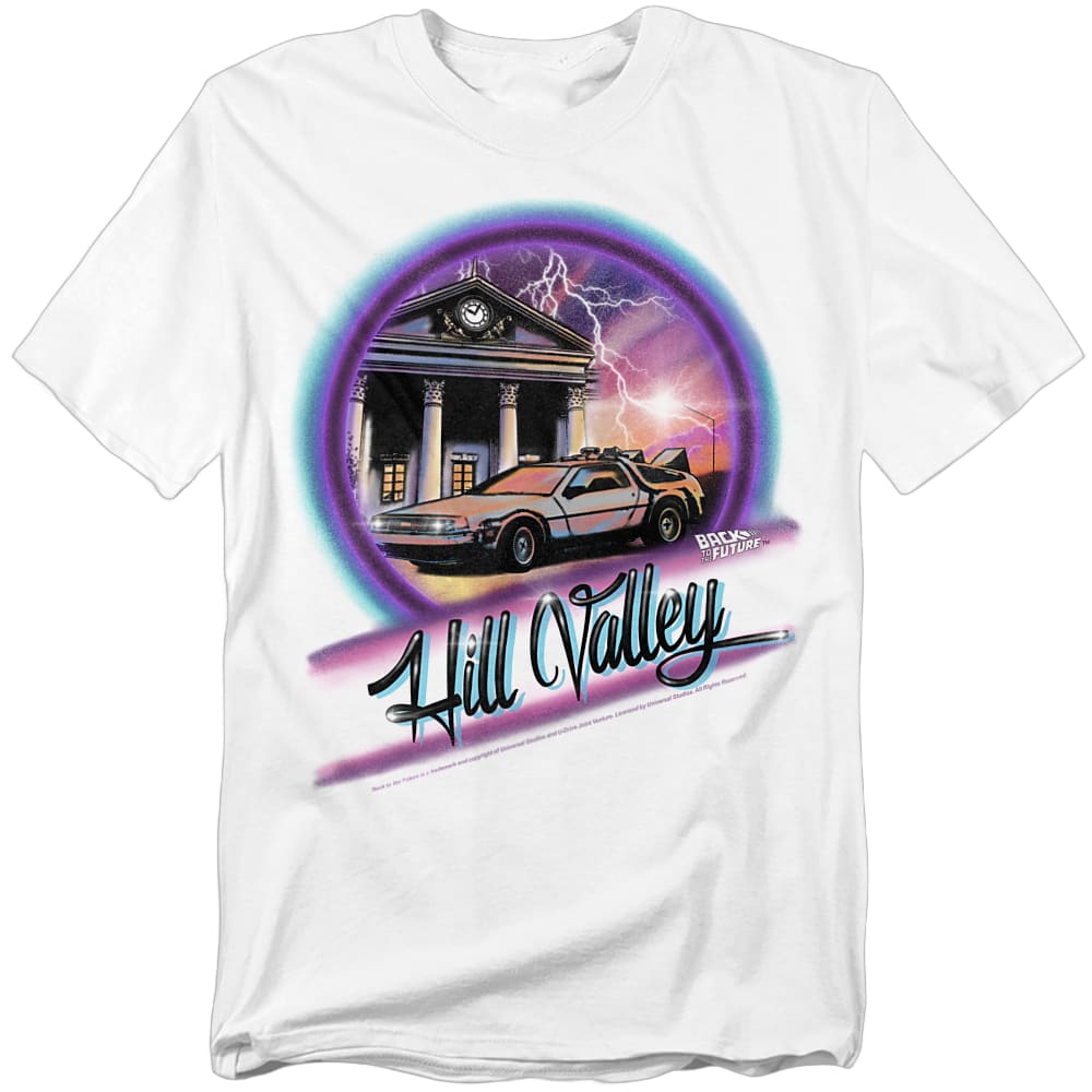 Airbrush Hill Valley Back To The Future T-Shirt