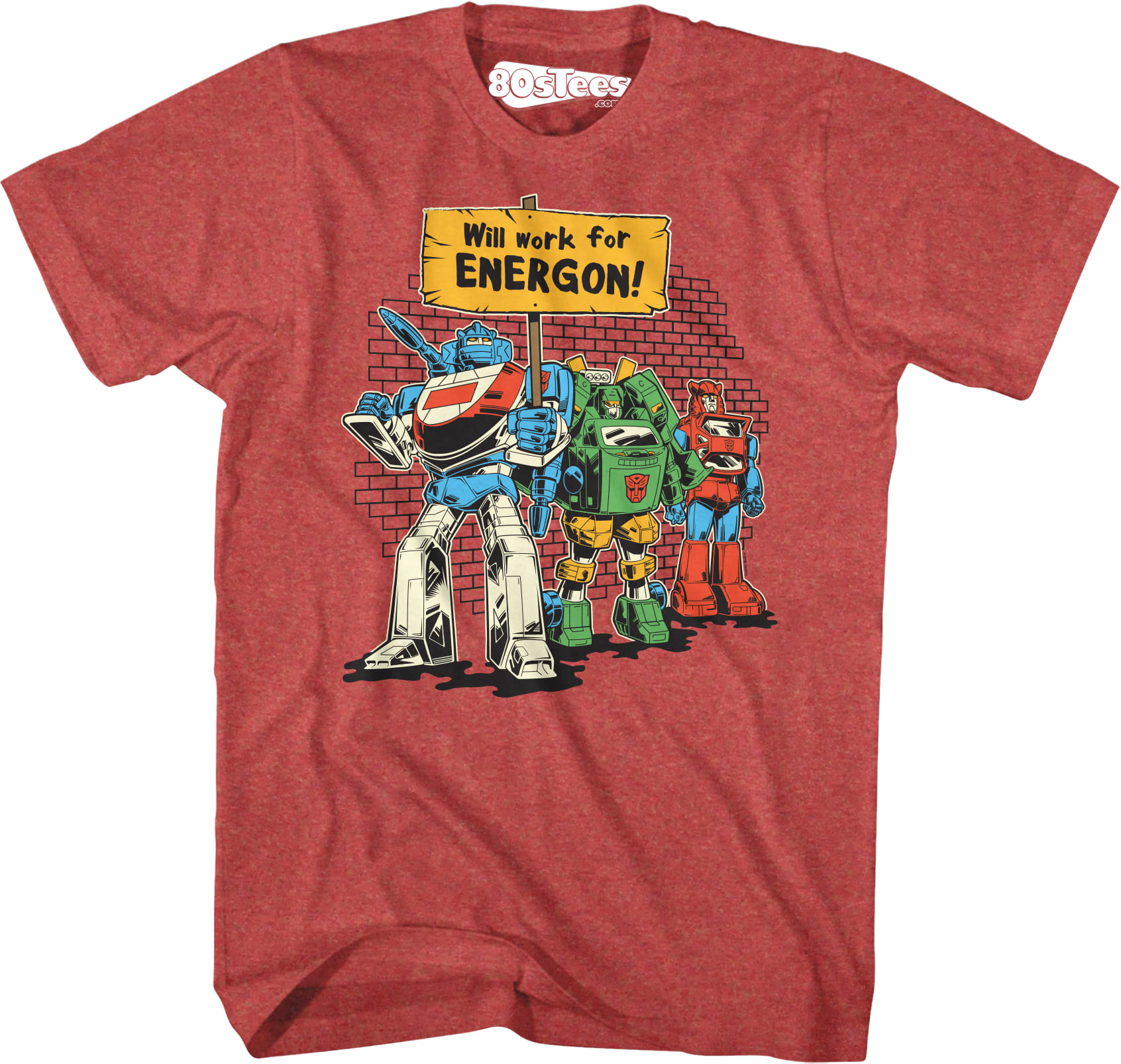 Will Work For Energon Transformers T-Shirt