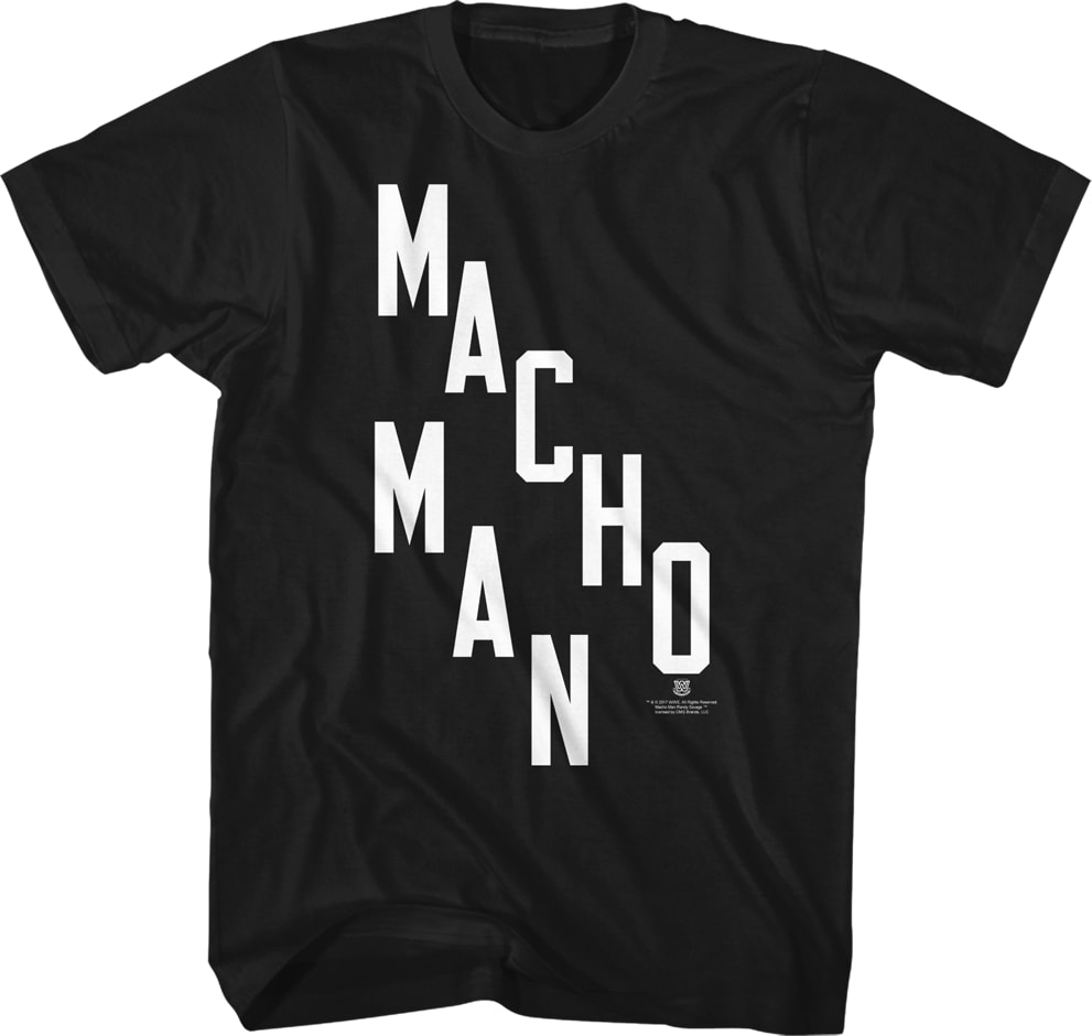 Stacked Letters Macho Man Randy Savage T-Shirt