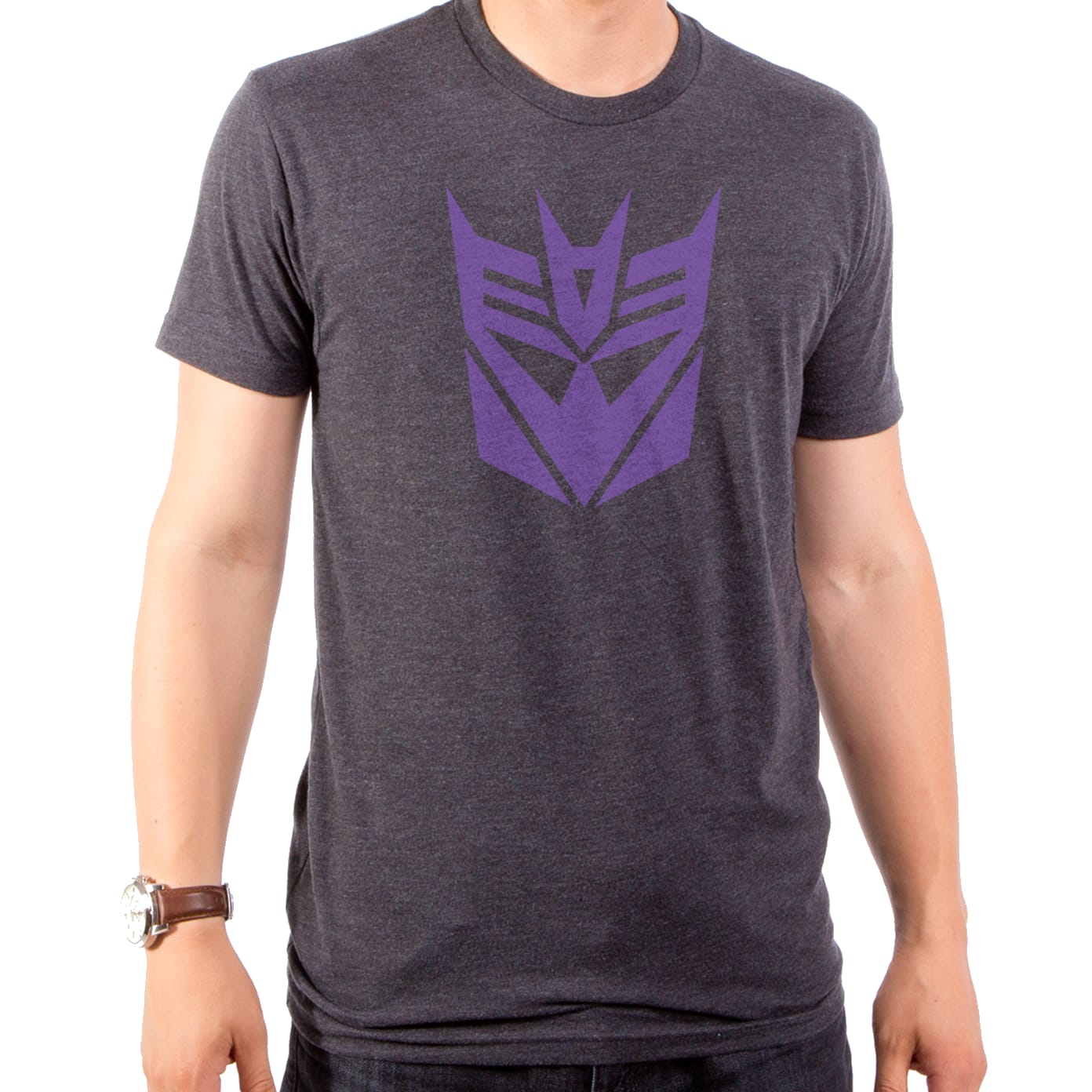 Transformers Decepticon Logo Grey T-Shirt