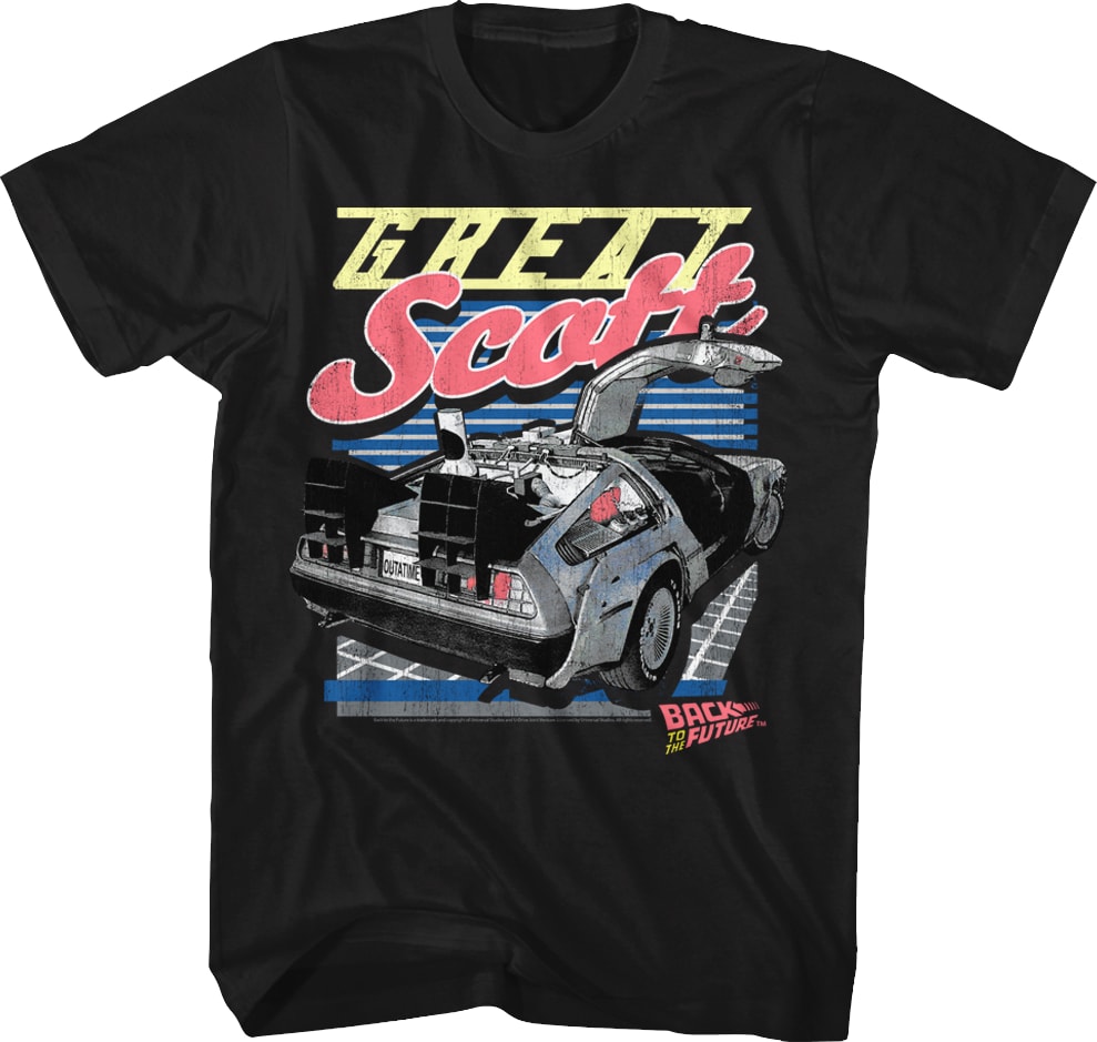 Great Scott DeLorean Back To The Future T-Shirt