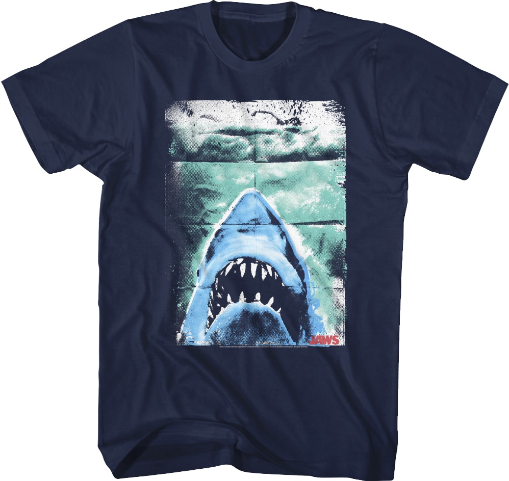 Folded Poster Jaws T-Shirt