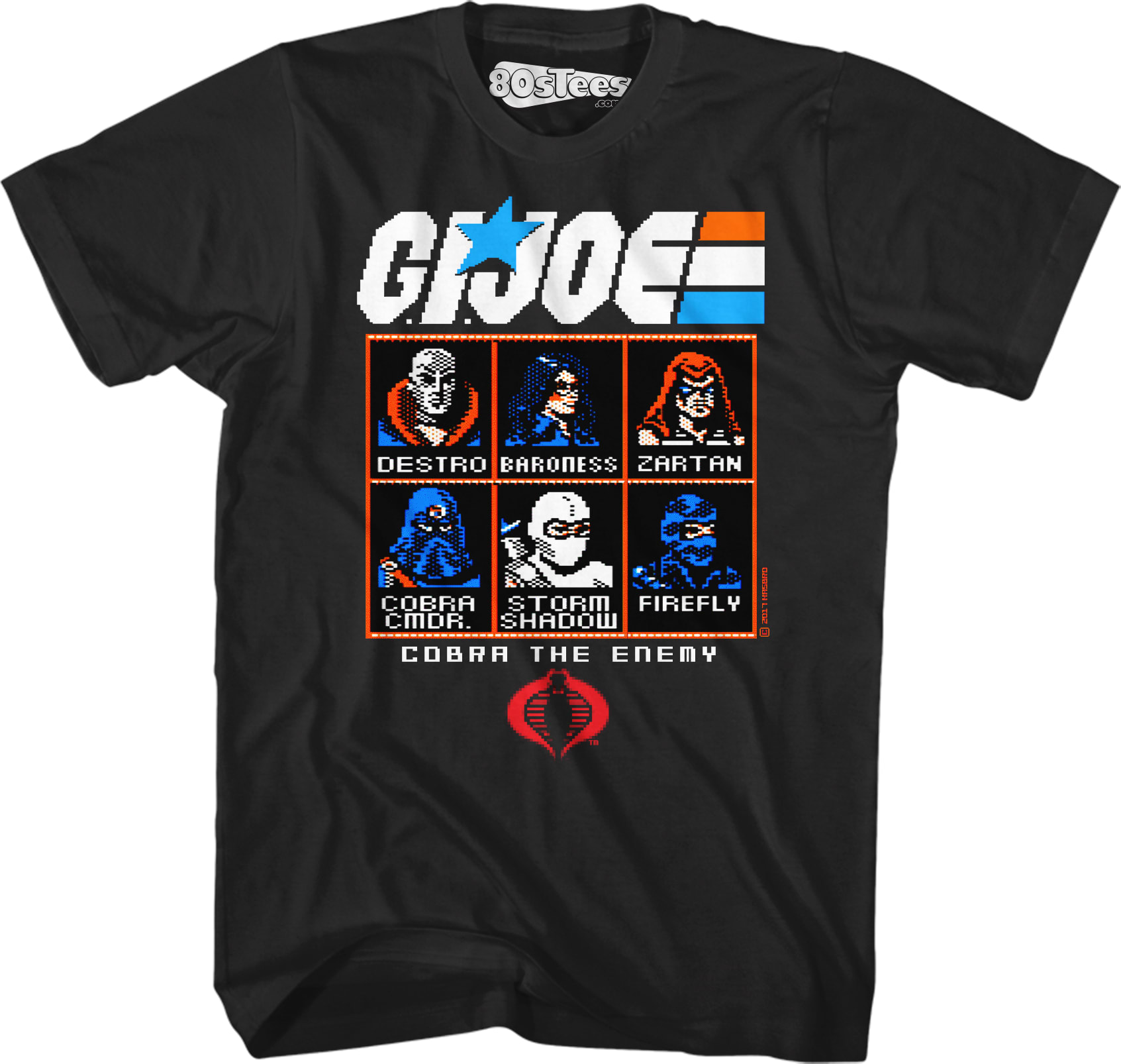 8-Bit Cobra The Enemy GI Joe T-Shirt