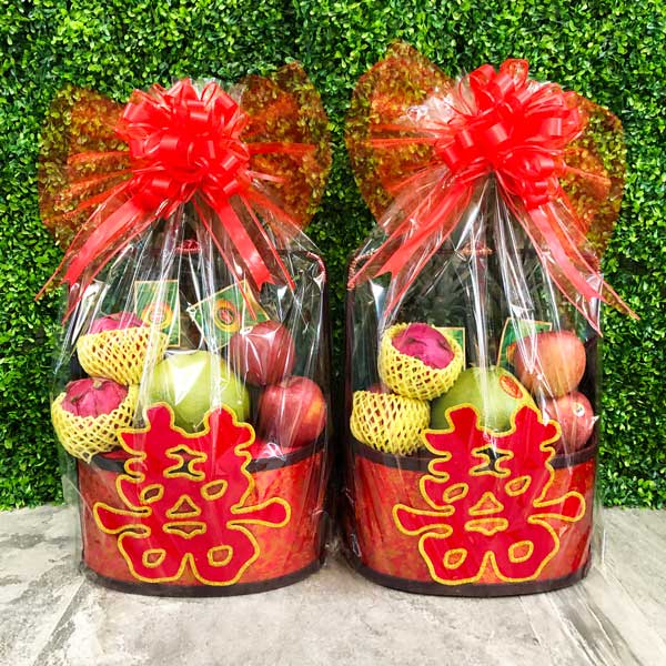 4式高級進口新鮮水果籃