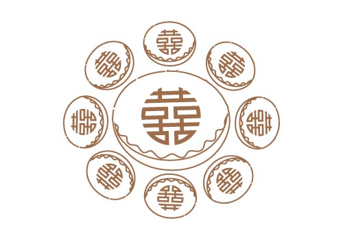 【佳偶天成 6籃尊尚過大禮套裝 】8式過大禮海味禮籃 + 6式過大禮生果禮籃 + 過大禮金椰子禮籃 + 女家回茶禮 + 唐餅 + 龍鳳餅 + 紅酒