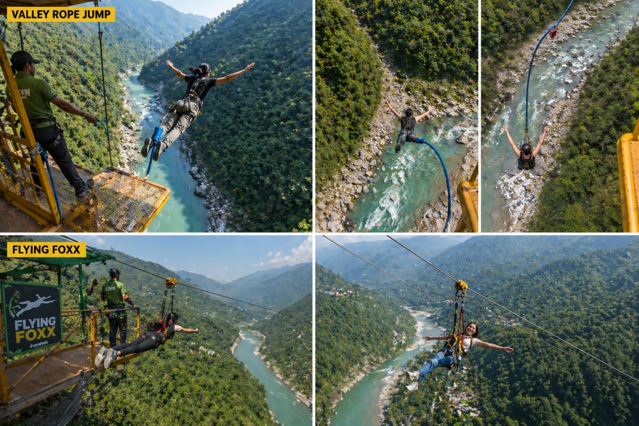 Valley Rope Jump + Flying Fox (Tandem) image 1