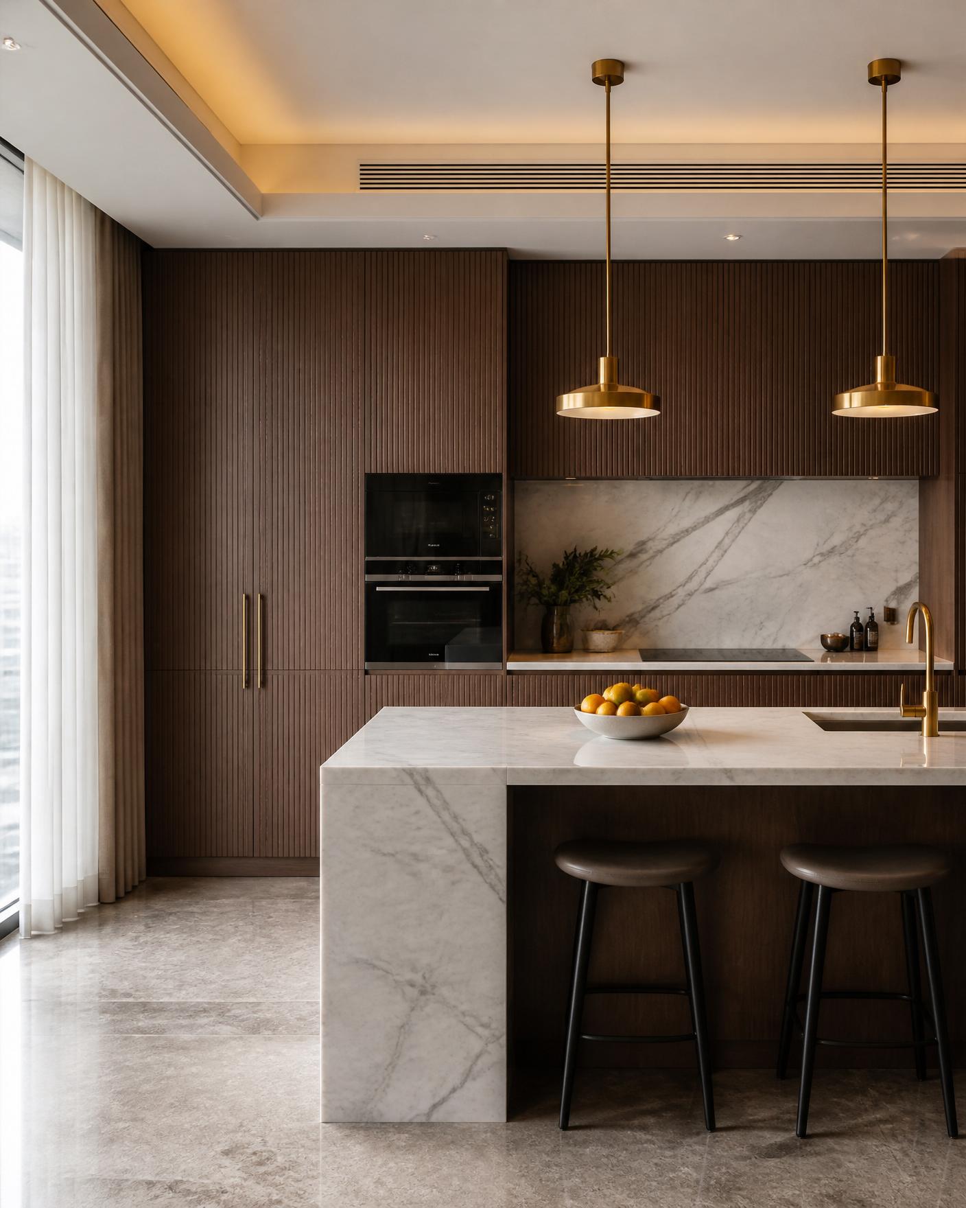 Kitchen - Walnut · marble