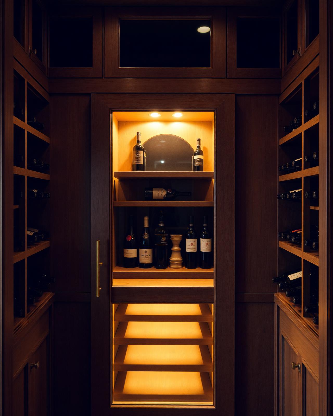 Oak wine cabinet