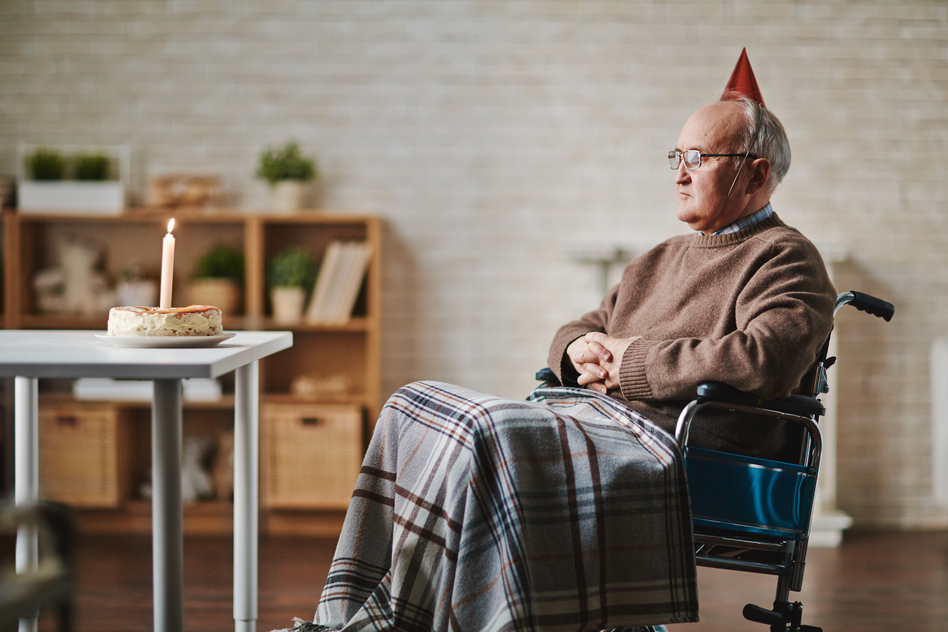 Einsamer Senior - Leben im Alter - www.onpflege.de