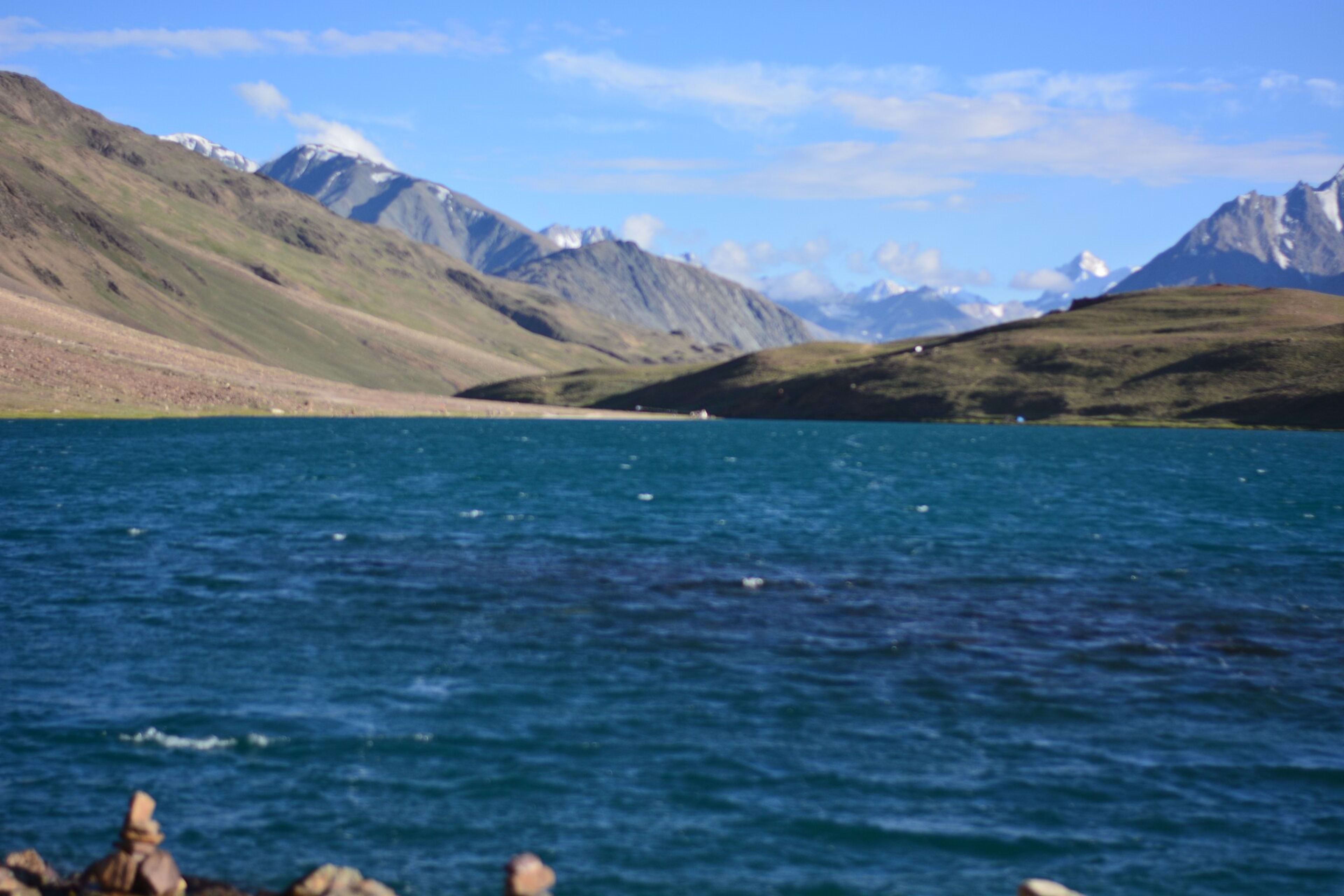 Chandratal, Himachal Pradesh — Different colors of Chandratal lake