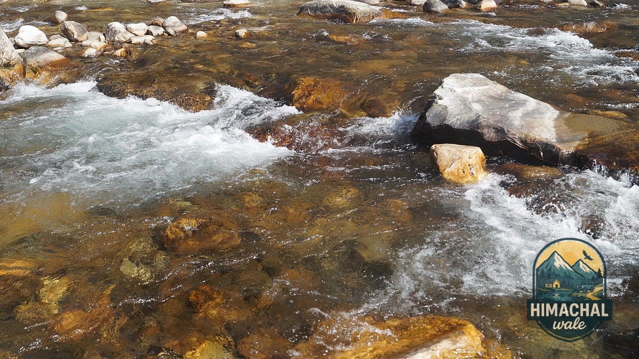 Tirthan Valley riverside landscape