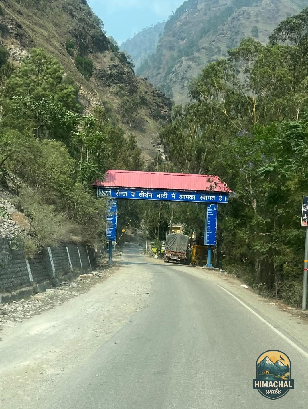 Welcome gate to Tirthan Valley Kullu