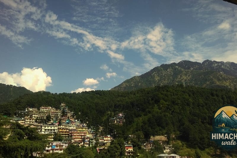 McLeodganj city of hills panorama