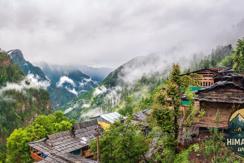 Toy train winding through Shimla hills