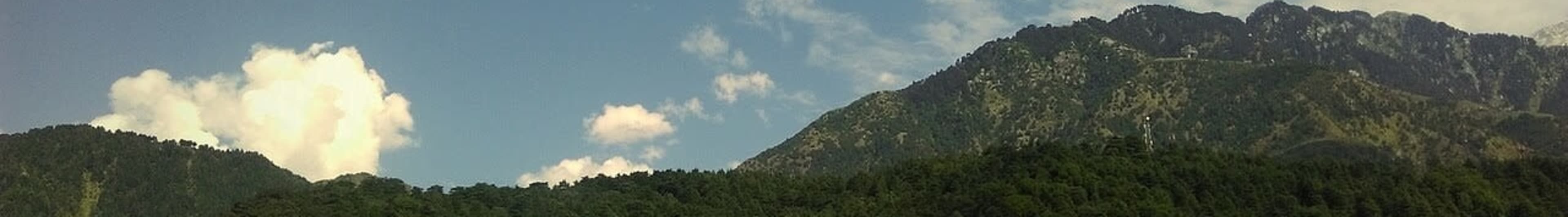 McLeodganj city of hills panorama