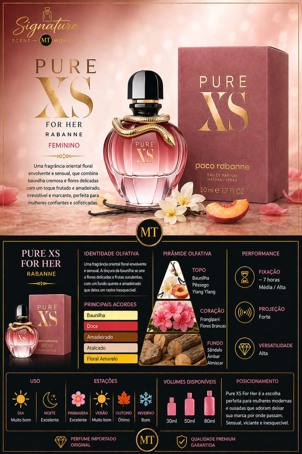 PURE XS FEMME PACO RABANNE EDP 80ML