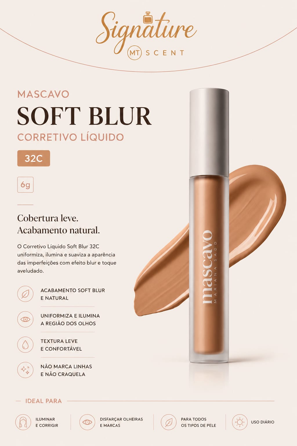 SOFT BLUR CORRETIVO LIQUIDO 32W