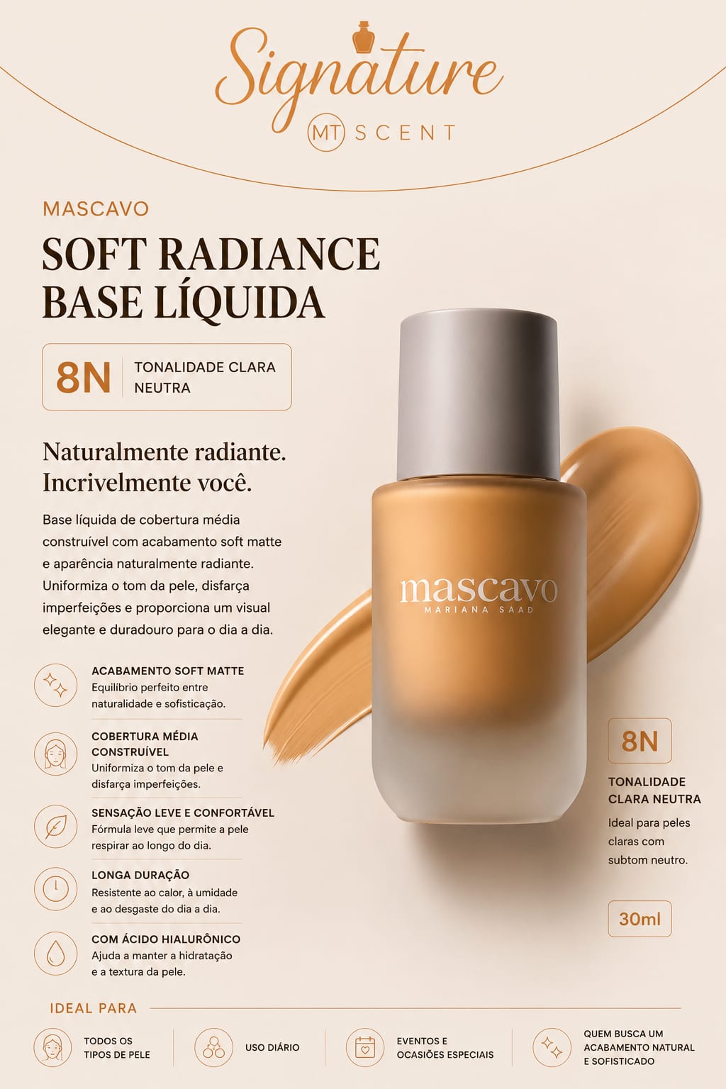 SOFT RADIANCE BASE LIQUIDA 8N