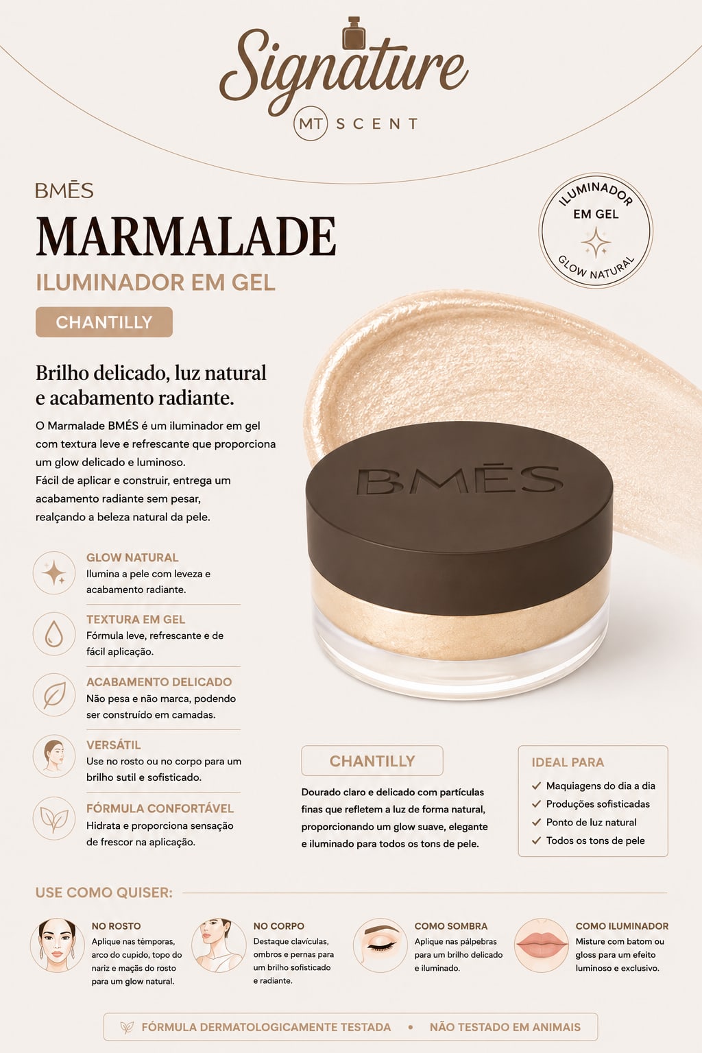 ILUMINADOR EM GEL CHANTILLY