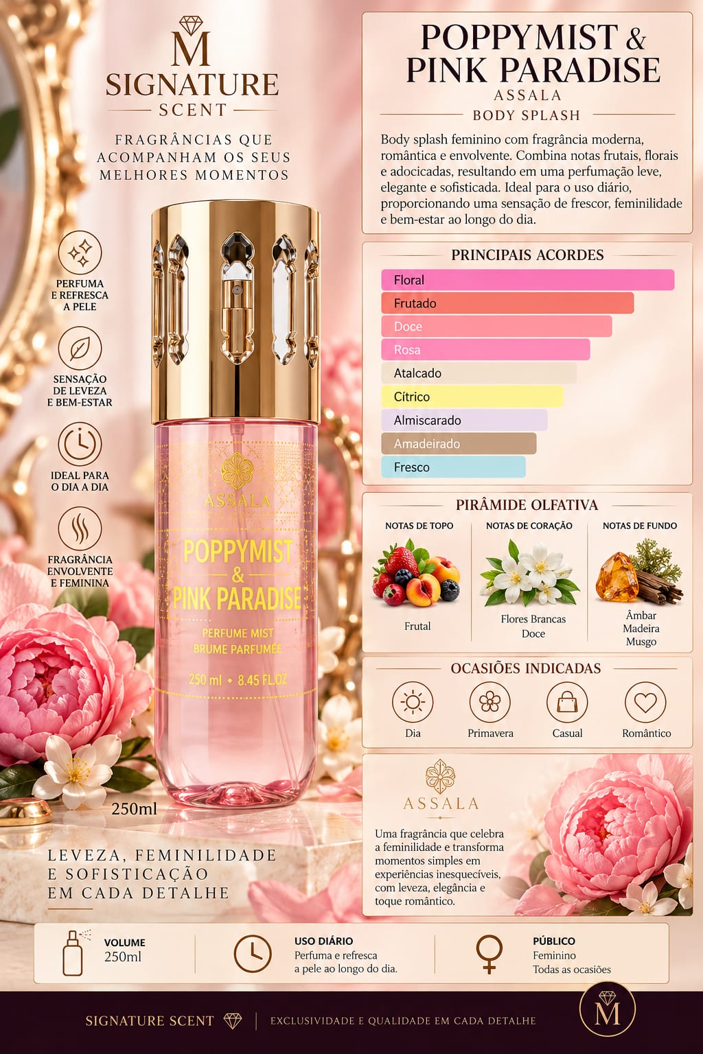 BODY SPLASH POPPYMIST & PINK PARADISE 