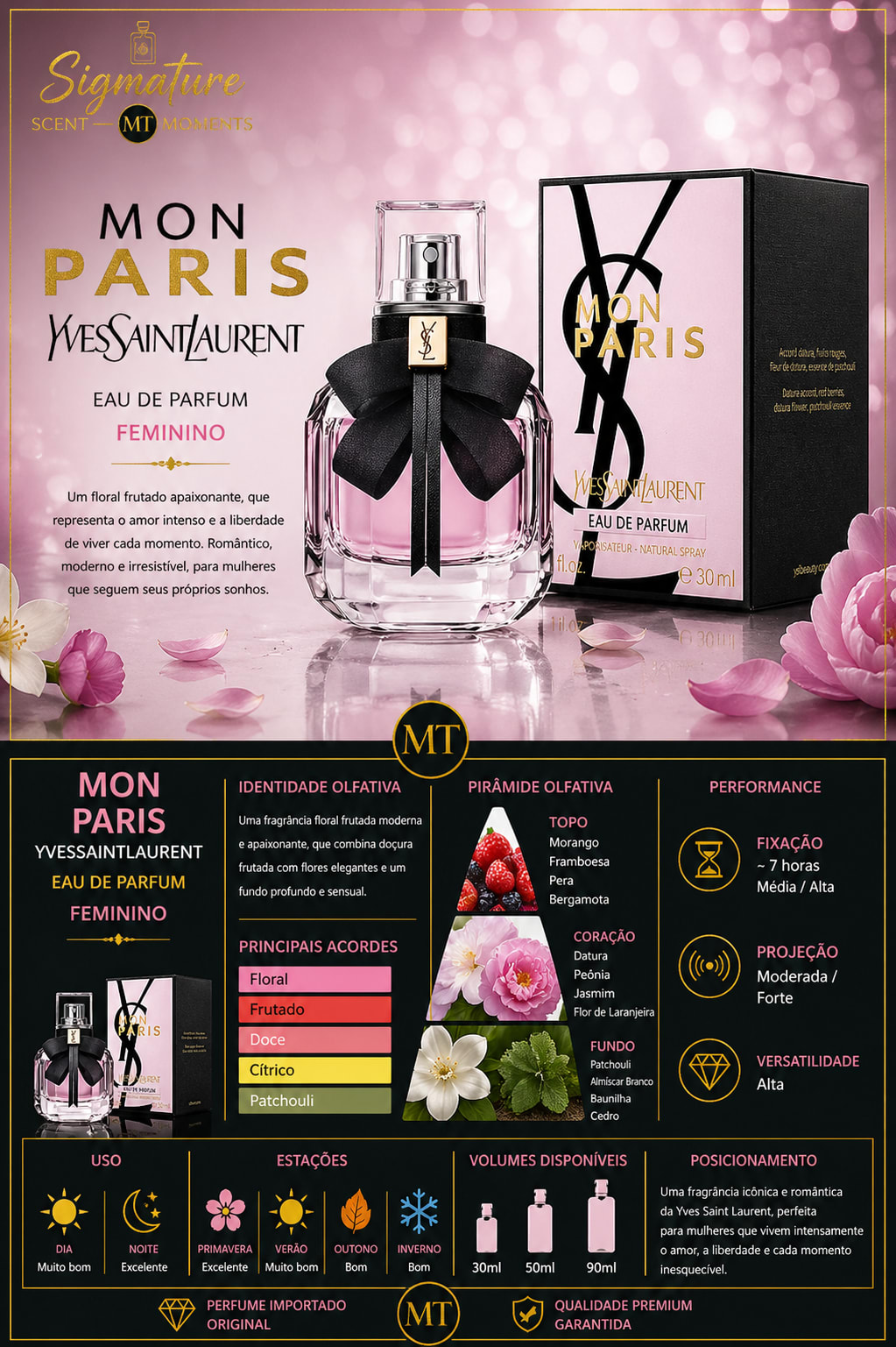 YSL MON PARIS EDP FEM 30ML