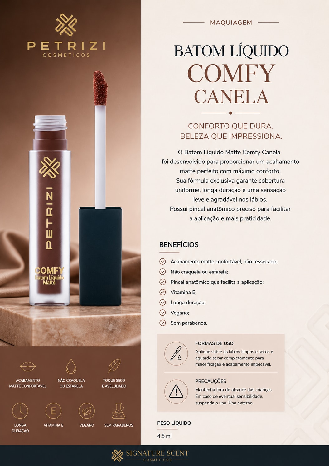 BATOM LIQUIDO COMFY CANELA