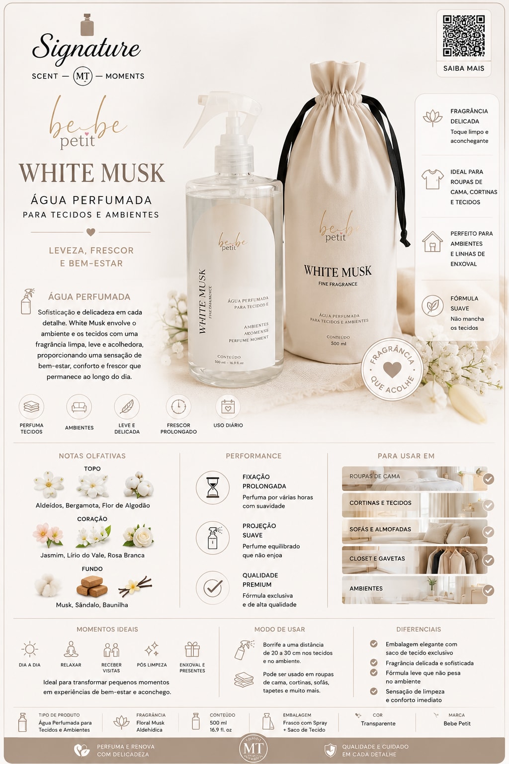 AGUA PERFUMADA WHITE MUSK