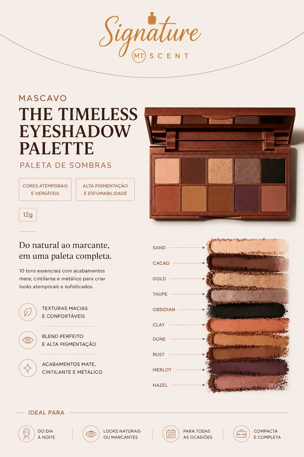 THE TIMELESS PALETA DE SOMBRAS 10 TONALIDADES